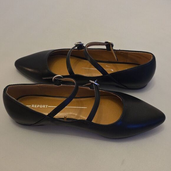 BRAND NEW REPORT RYLA POINTED TOE MARY JANE  WOMEN'S FLATS - Picture 7 of 15